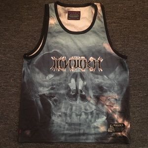 Mishka skull / death basketball jersey XL